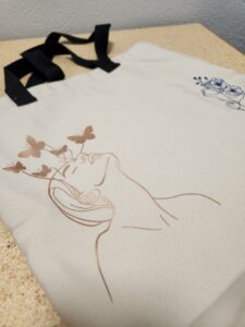 Line Art Tote Bag - Image 2