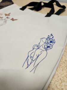 Line Art Tote Bag