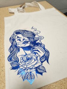 Blue Smoke Tote Bag